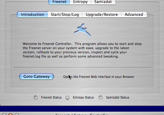 Freenet Controller 2.8 : Main window