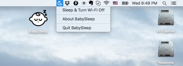 BabySleep 1.0 : Main Window