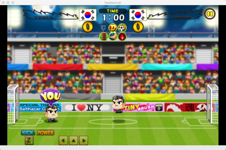 Head Soccer 6.0 : Gameplay Window