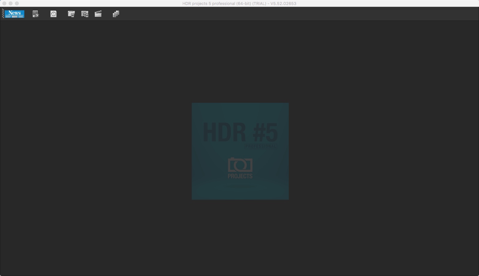 HDR projects 5 professional 5.5 : Main Window
