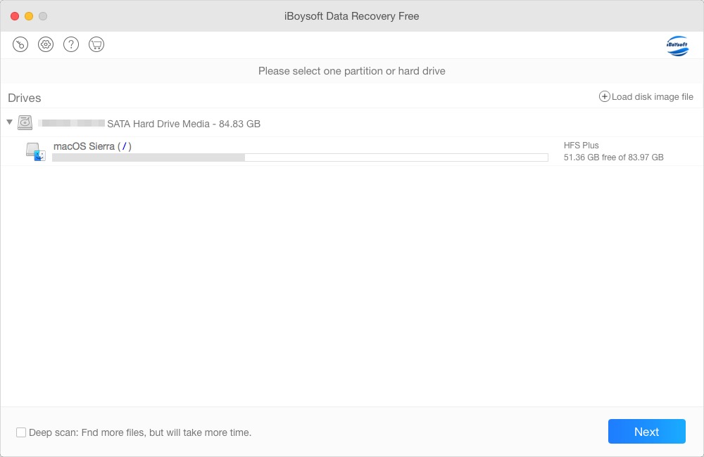 iBoysoft Data Recovery 2.0 : Main Window