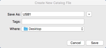 DiskCatalogMaker 7.2 : Creating New Catalog