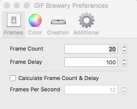 GIF Brewery 3 3.6 : Preferences Window