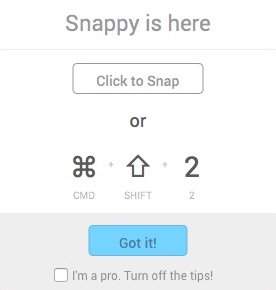 SnappyApp 2.0 : Hints Window