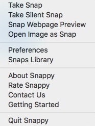 SnappyApp 2.0 : Main Menu