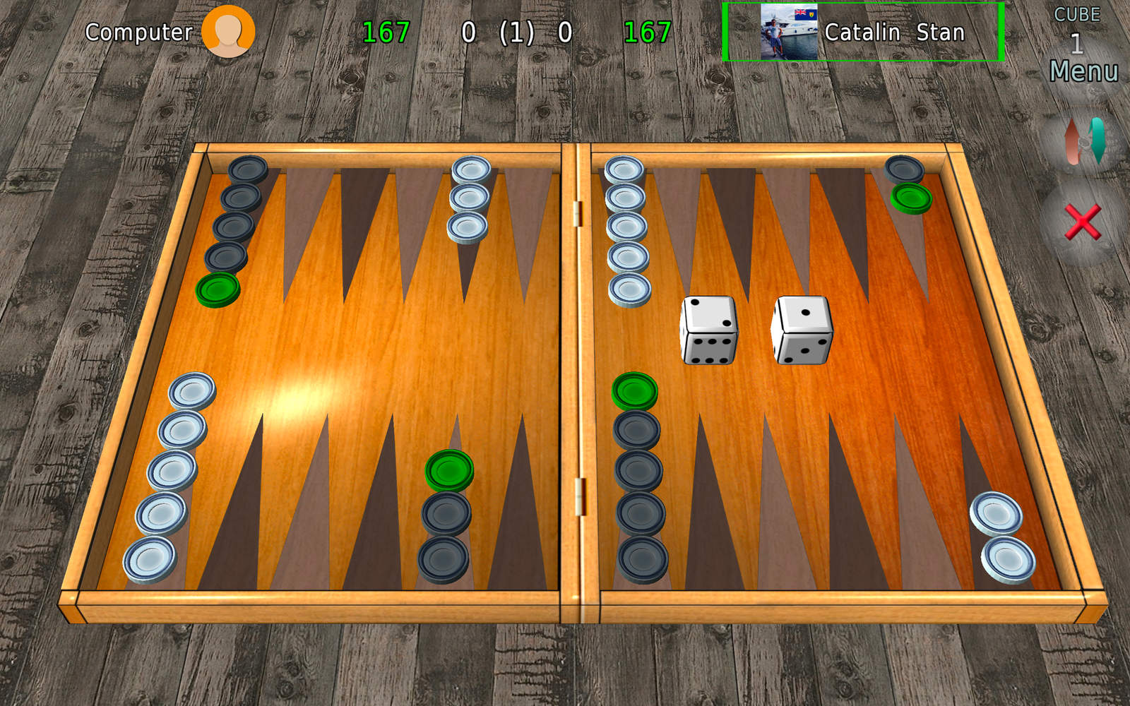 Backgammon Reloaded 3D 5.0 : Main Window