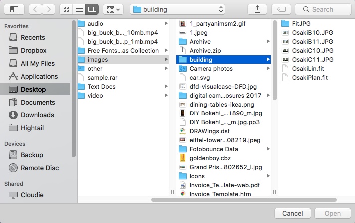 Open Any File 1.2 : Importing File