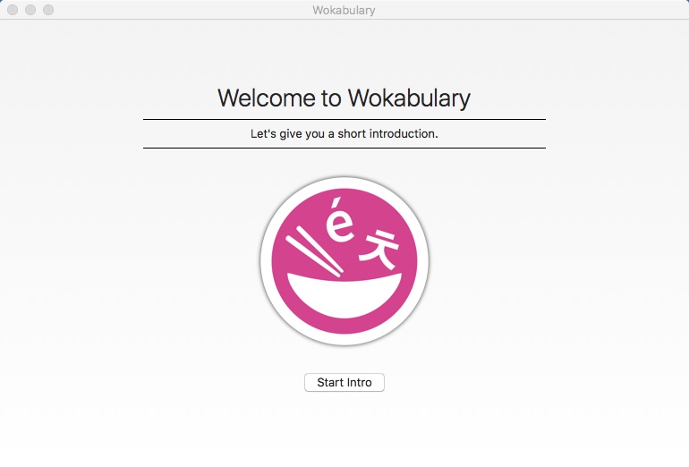 Wokabulary 4.5 : Welcome Window