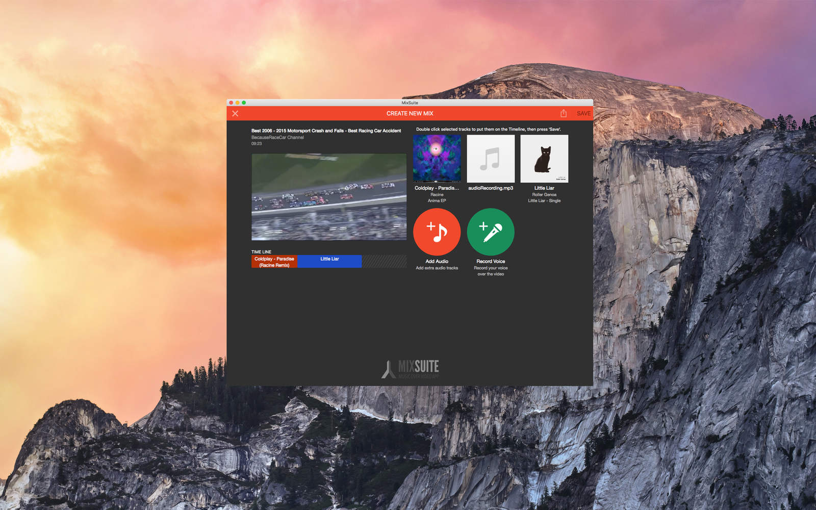 MixSuite 2.1 : Main Window