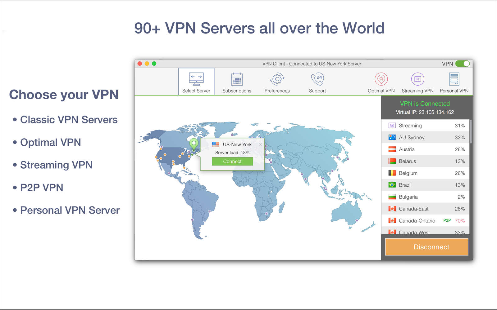 VPN Client 1.0 : Main Window