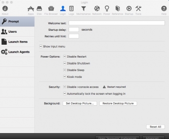 Configuring Login Settings