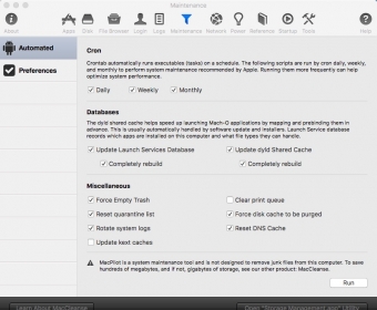 Configuring Maintenance Settings