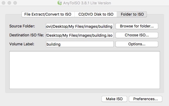 AnyToISO 3.8 : Folder To ISO