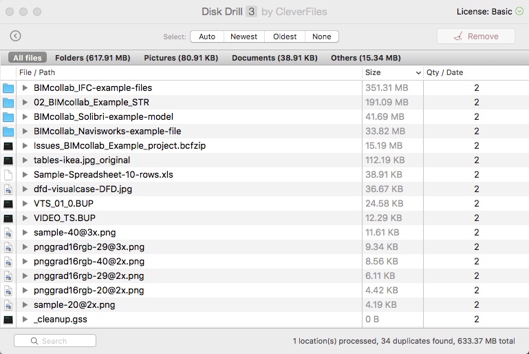 Disk Drill 3.5 : Duplicate Finder Window
