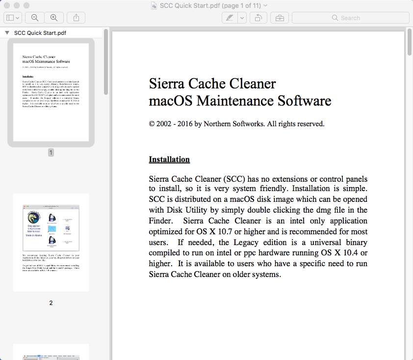 Sierra Cache Cleaner 11.1 : Help Manual