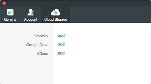 KeepSolid Sign 0.8 beta : Cloud Storage Options