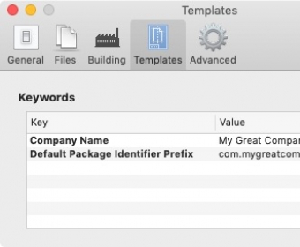 Templates Settings