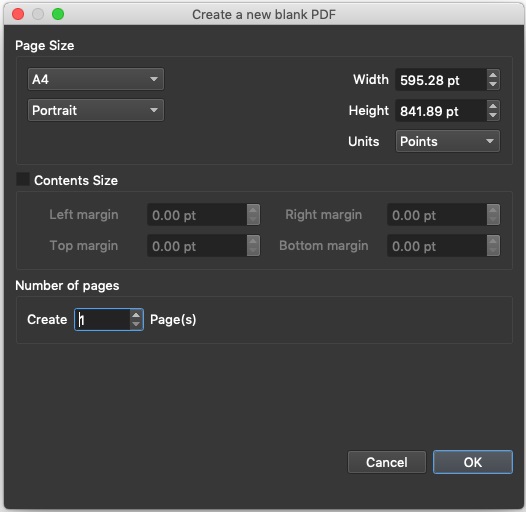 Master PDF Editor 5.4 : Create Blank PDF