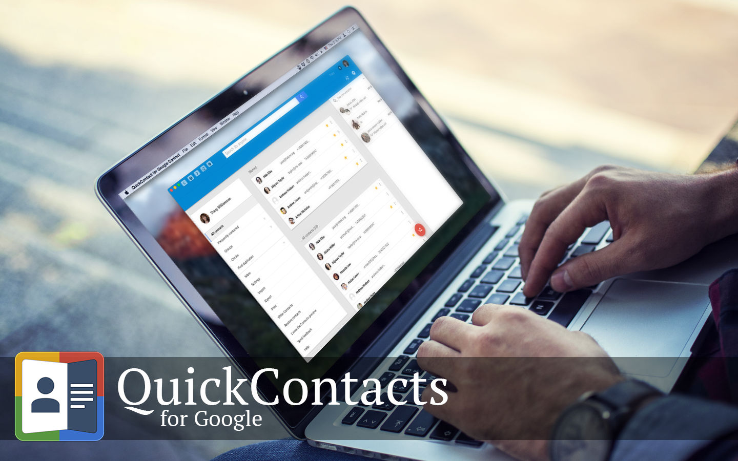 QuickContacts for Google 1.0 : Main Window