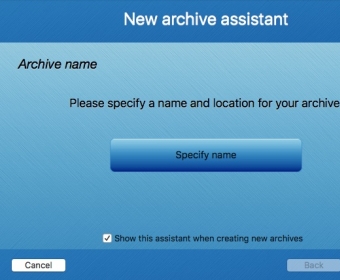 New Archive Assistant