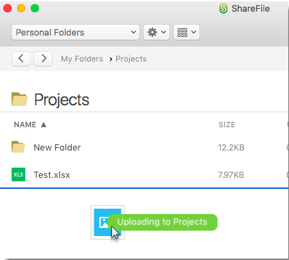 ShareFile Desktop 1.0 : Main window