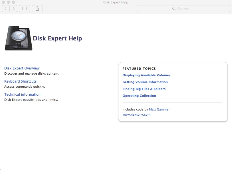 Disk Expert 2.5 : Help Guide
