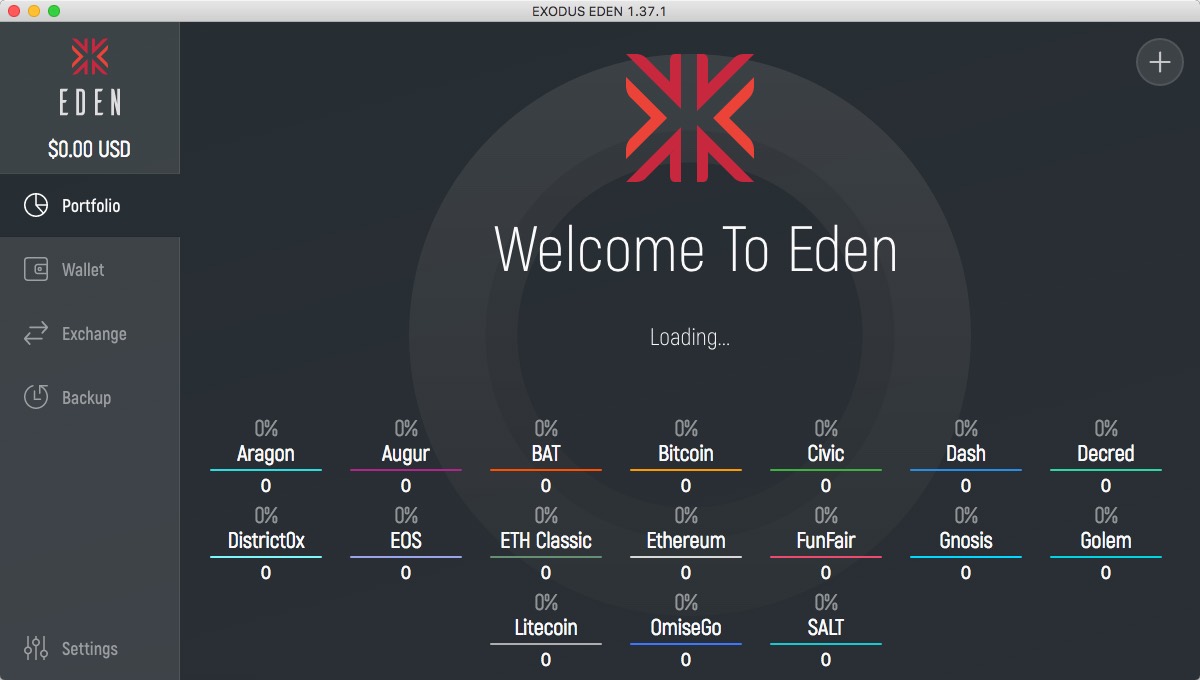 ExodusEden 1.5 : Main Window