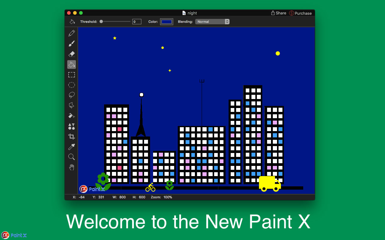 New Paint X 1.0 : Main Window