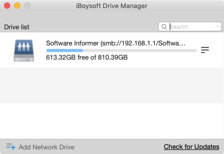 iBoysoft Drive Manager : Main Screen
