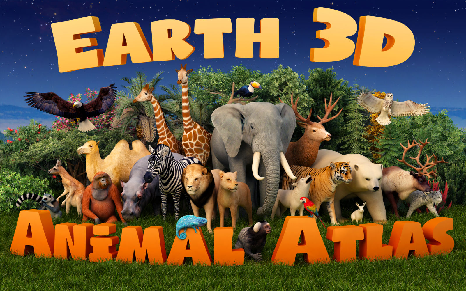 Earth 3D - Animal Atlas 1.0 : Main Window