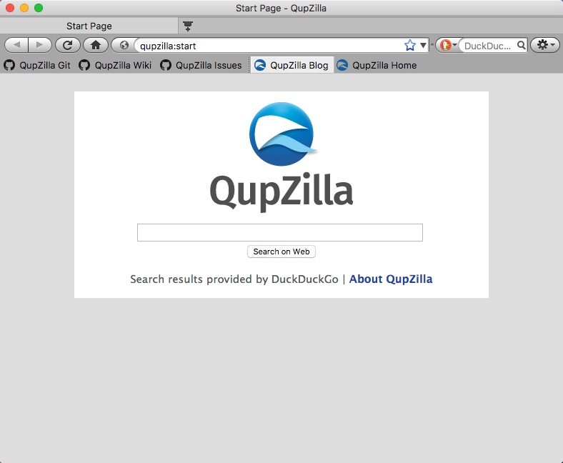 QupZilla 2.2 : Main Window