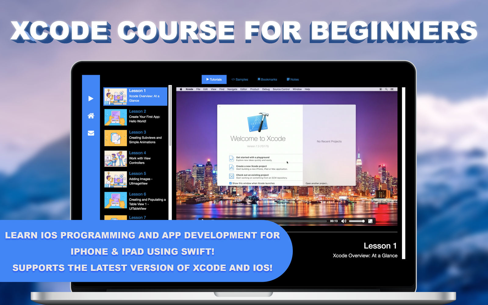 Code School for Xcode PRO - Learn Coding for iOS 1.1 : Main Window