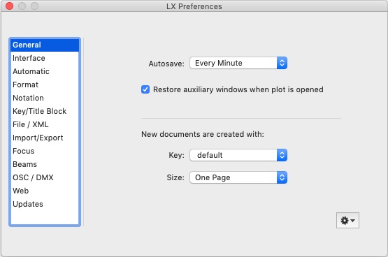 LXFree 5.5 : Preferences