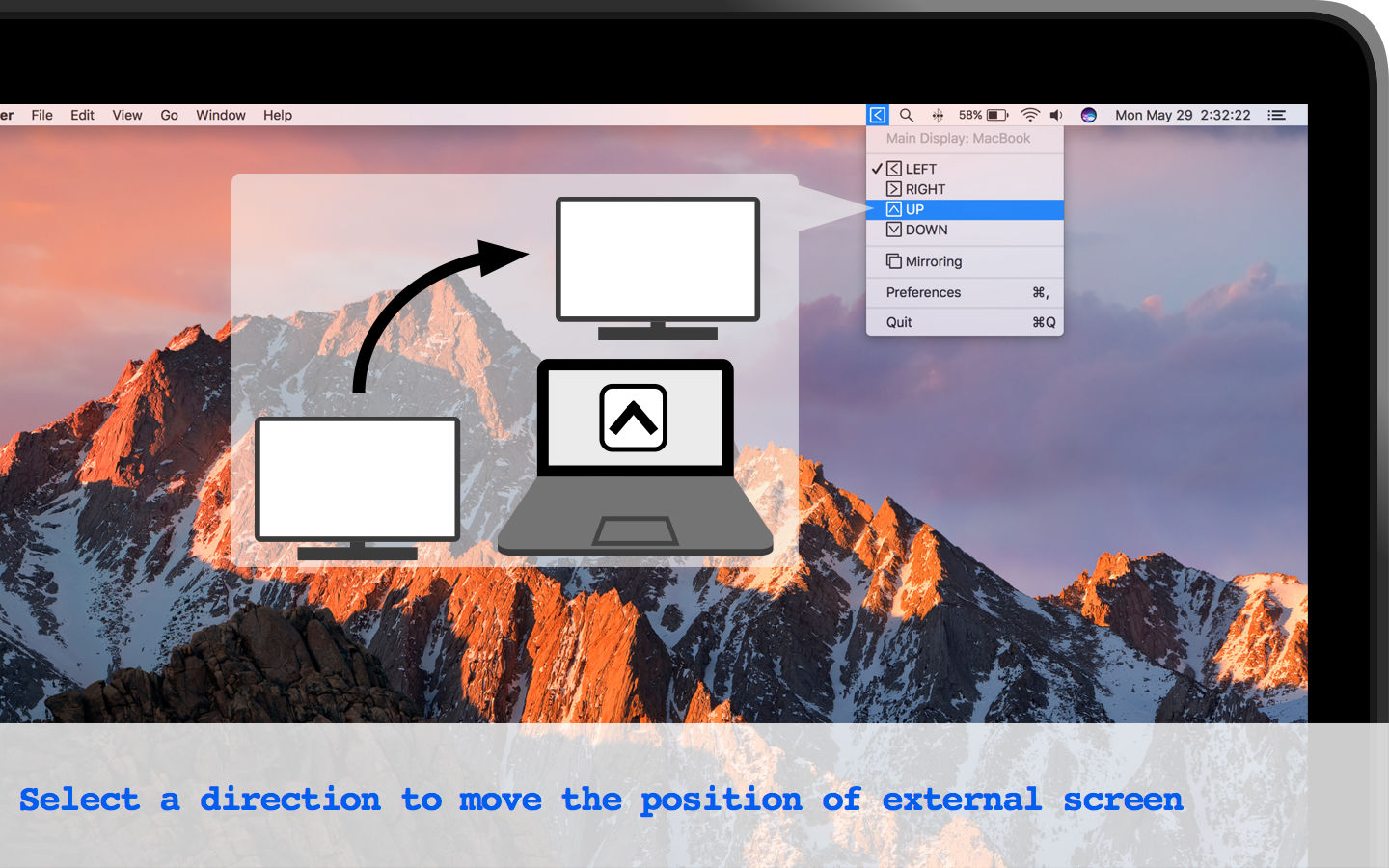 ScreenPosition 1.1 : Main Window