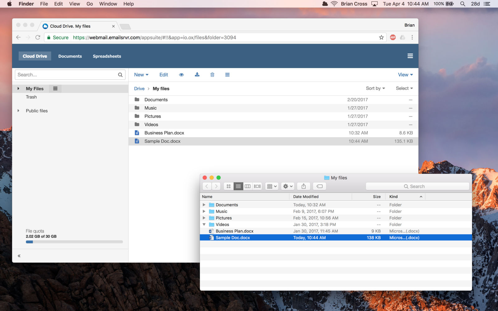 Cloud Drive Desktop 2.0 : Main Window