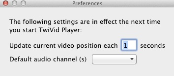 TwoVid Player 1.0 : Preferences