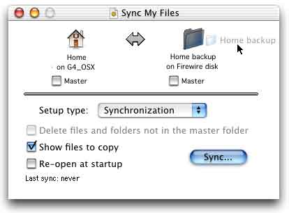 Synchronize! X Plus 6.2 : Main window