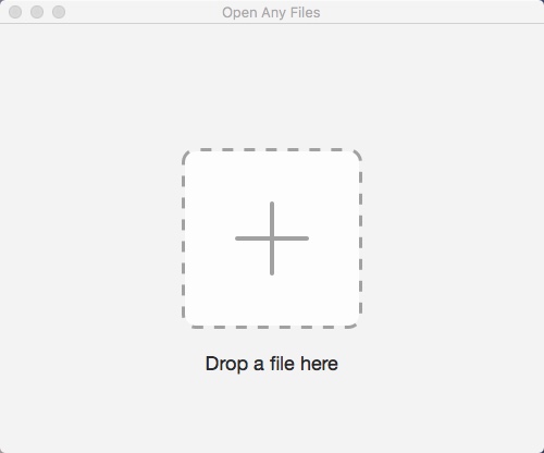 Open Any Files 1.4 : Main Window