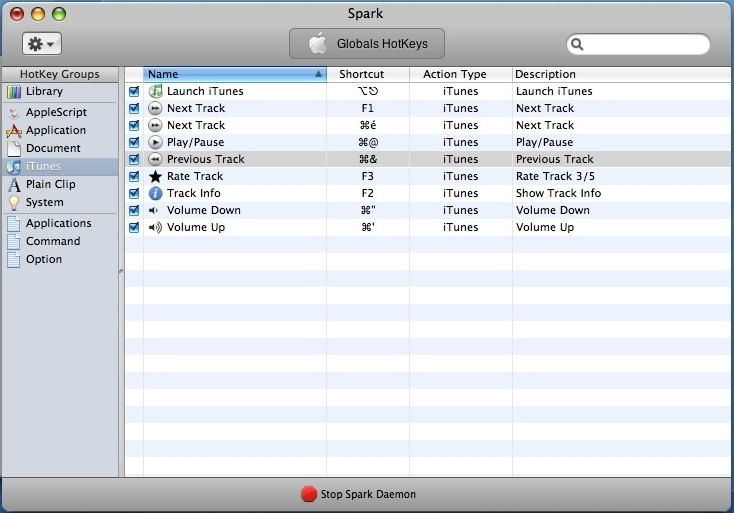 Spark 1.0 : Main window
