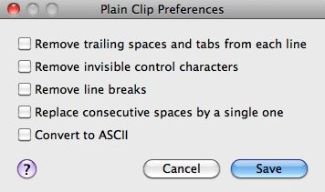 Plain Clip Plug 2.0 : Preferences Window