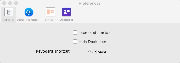 FullContact for Gmail 17.1 : Preferences Window