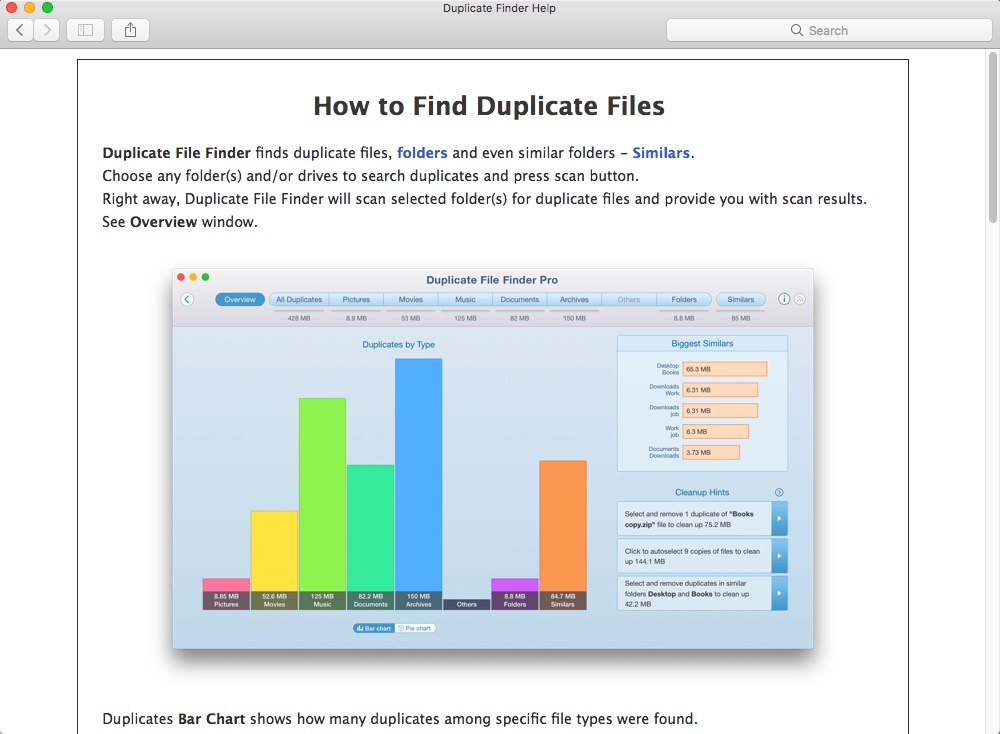 Duplicate File Finder 5.2 : Help Manual