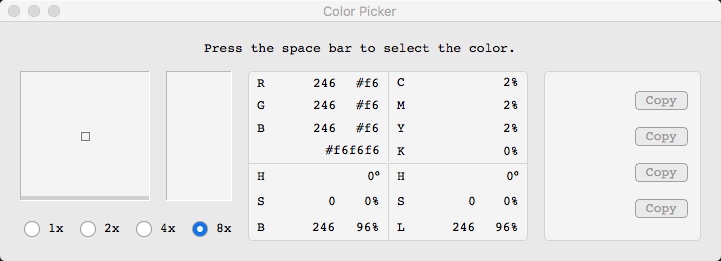 PhotoScape X 2.7 : Color Picker Window