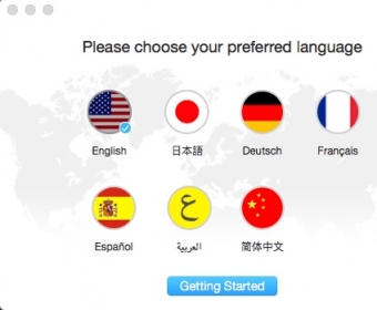 Selecting Default Language