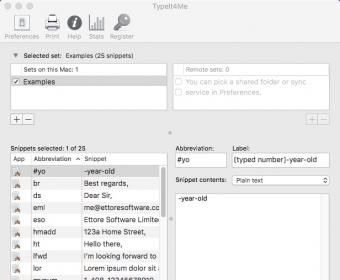 Managing Snippets