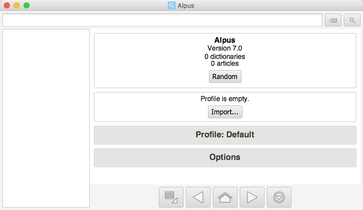 Alpus 7.0 : Main Window