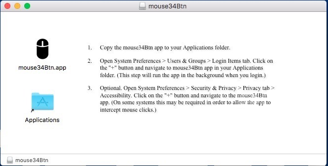 mouse34Btn 0.9 : Main window