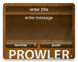 Prowler 1.5 : Main Window
