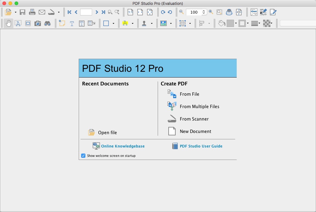 PDF Studio Pro 12.0 : Main Window