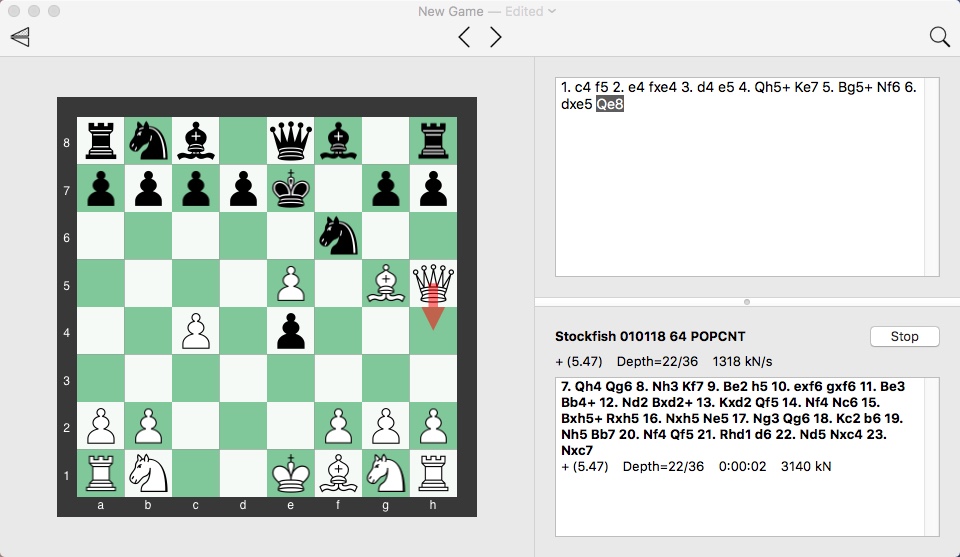 Stockfish 15.1 NNUE in browser analysis board • page 1/1 • Lichess Feedback  •
